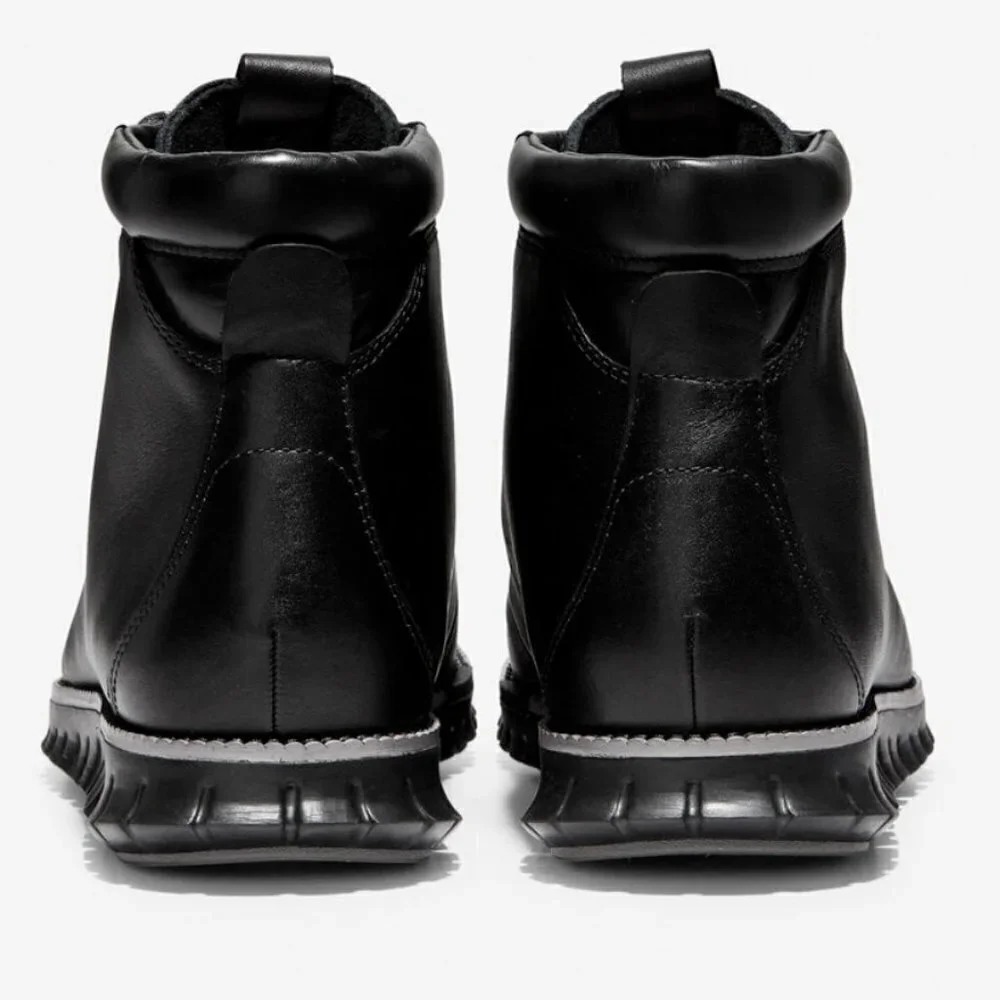 NIB Cole Haan Zerogrand Men's Causal Waterproof Black Leather Hiker Boot #C35594